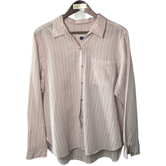 UNIVERSAL THREAD light pink lightweight button up shirt // XL - Picture 1 of 9